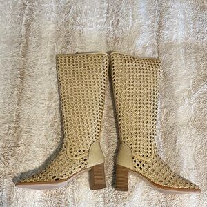 Movement by Free People “Woodstock” Style Cream Heeled Boots